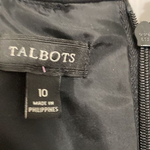 Talbots Black/White Cream Dress - Picture 5 of 11